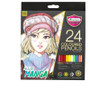 main image of the main image of master art premium grade coloured pencils set of 24colors manga.