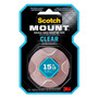 main image of the main image of 3m scotch�� clear mounting tape 410p, 1 in x 60 in x 0.045 in (25,4 mm x 1,52 m)