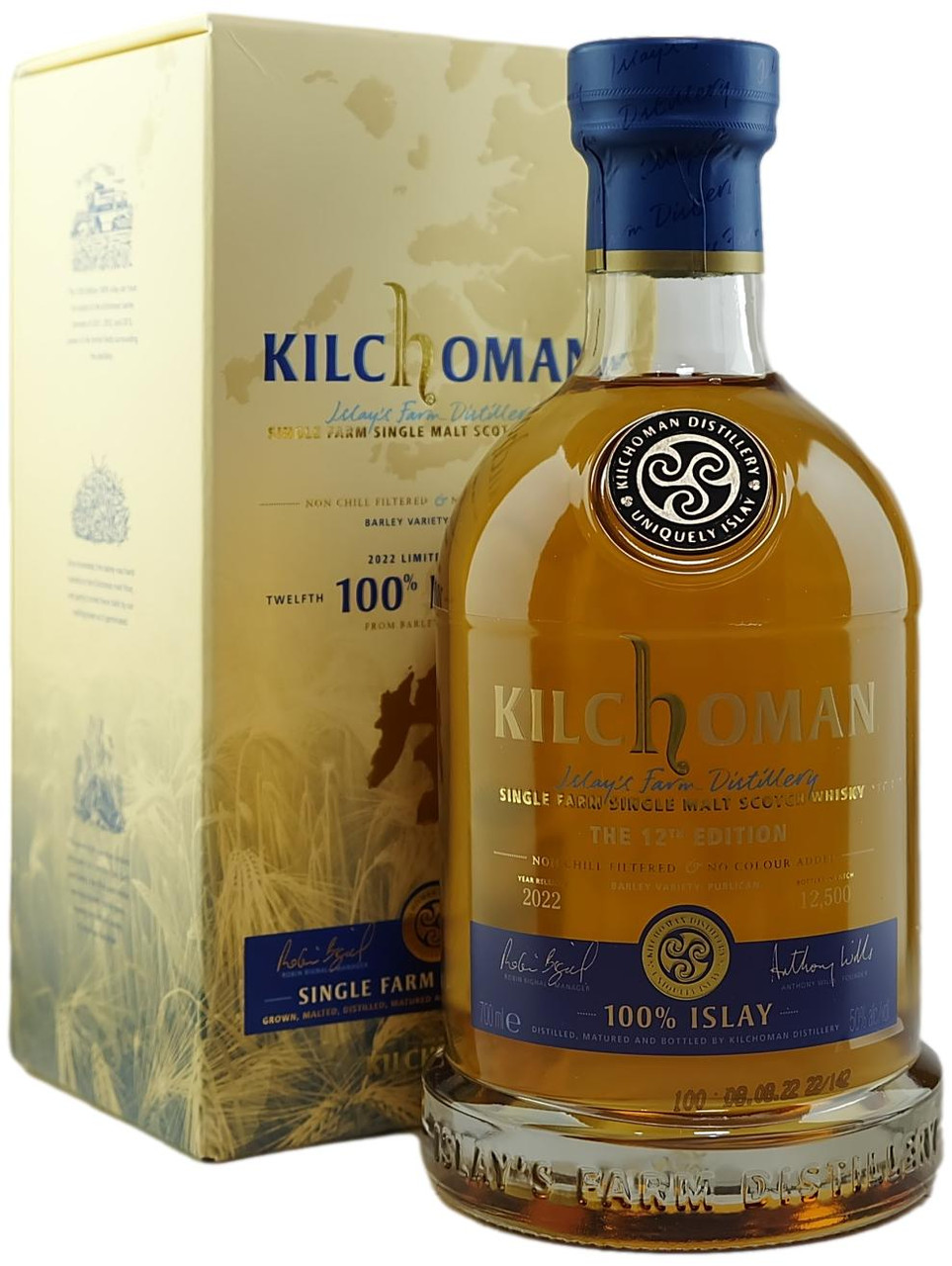 Kilchoman 100% Islay 12th Edition 2022 Release Single Malt Scotch Whisky -  The Oak Barrel