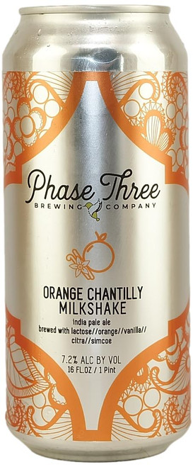 Phase Three 'Orange Chantilly' Milkshake IPA w Orange 473ml 7.2%