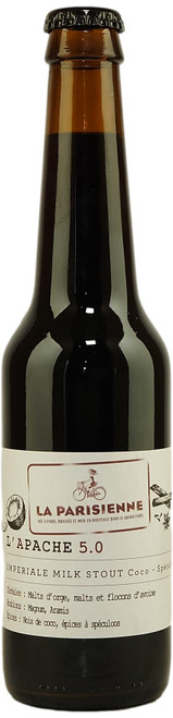 La Parisienne ' L'apache 5.0' Spiced Double Milk Stout 330ml 9%