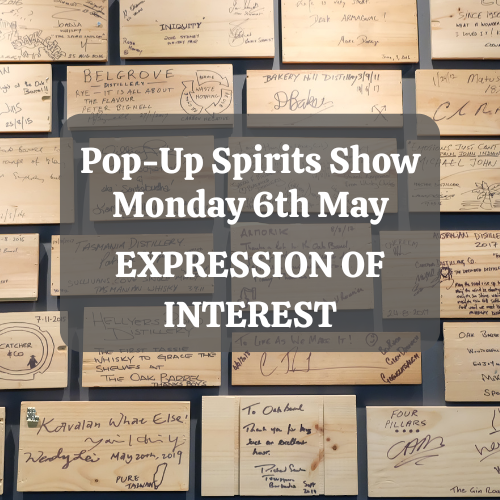 EXPRESSION OF INTEREST: Cerbaco Pop-Up Spirits Show