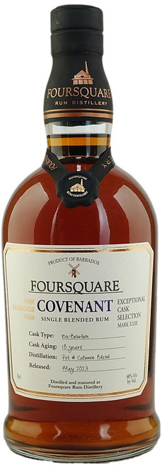 Foursquare Covenant Exceptional Cask Selection XXIII 18-Year-Old Single Blended Barbados Rum