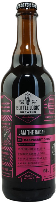 Bottle Logic 'Jam The Radar' 2024 BBA Imperial Raspberry Stout 500ml 14.3%