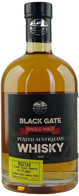 Black Gate BG124 Apera Cask Peated Australian Single Malt Whisky
