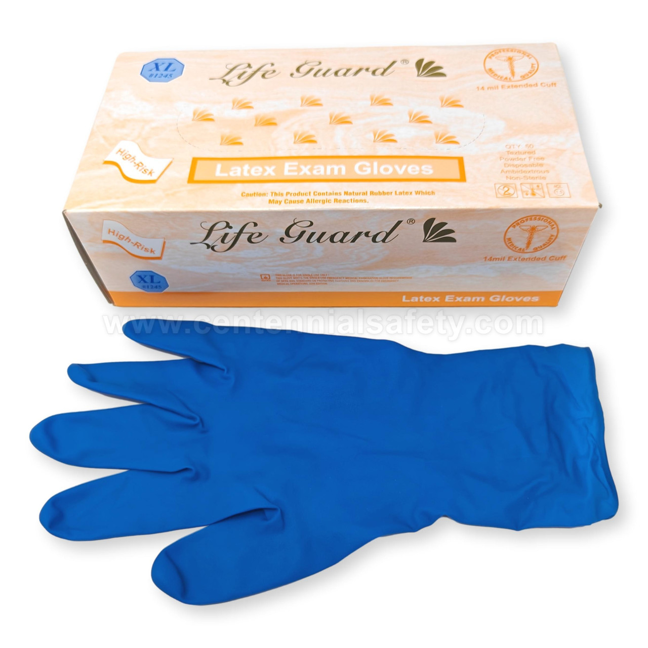 Heavy Duty Black Rubber Gloves Medium