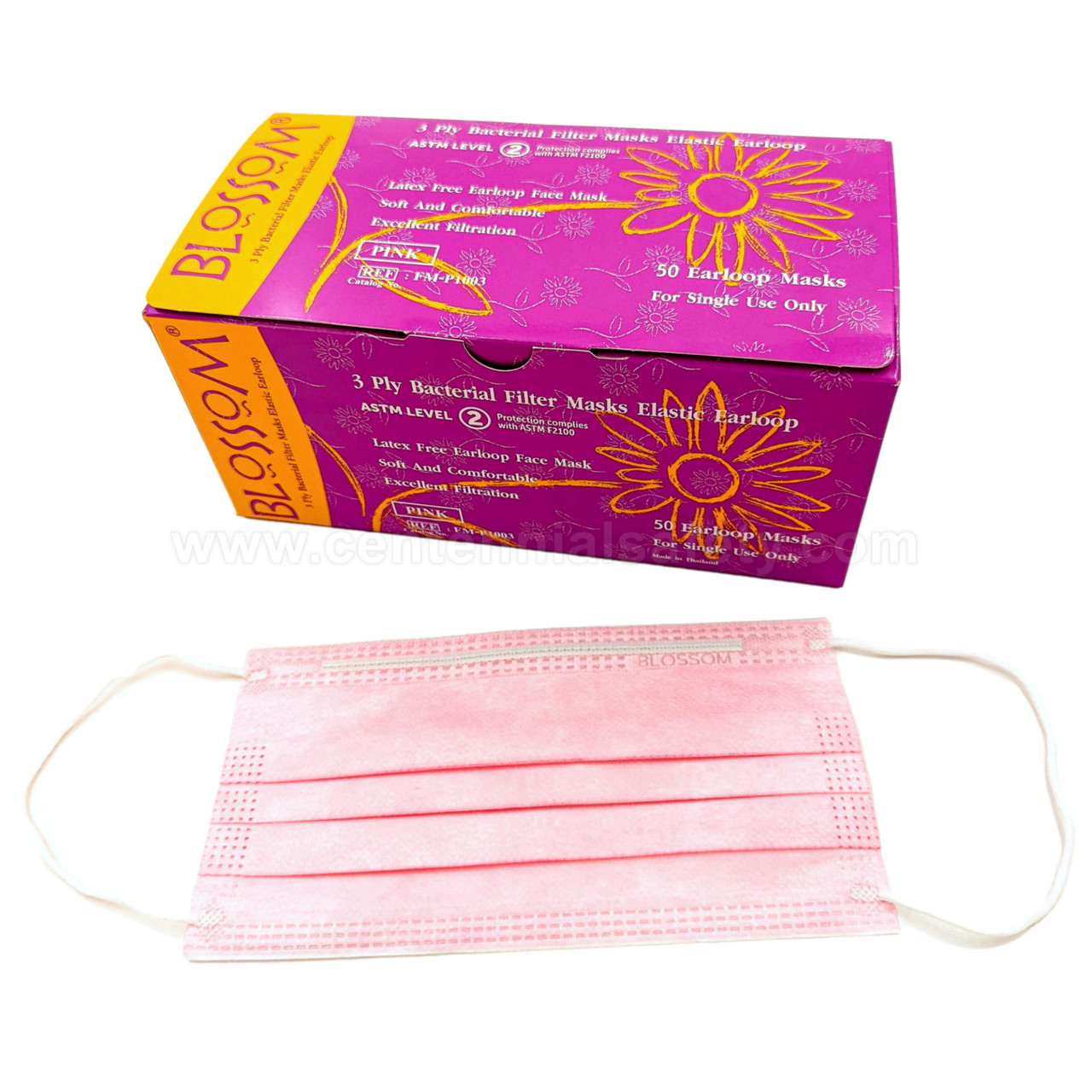 Blossom Level 2 Earloop Surgical Face Mask | Centennial Safety