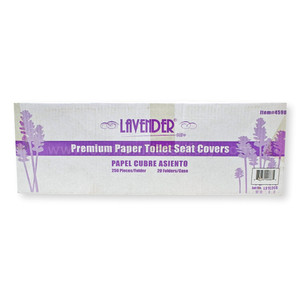 Lavender® Toilet Seat Covers, Full Size, Case of 5,000 Lavender® Toilet Seat Covers, Full Size, Case of 5,000