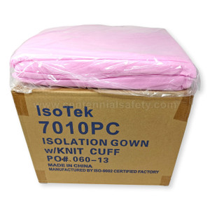 IsoTek™ Light Weight Isolation Gown with Knit Cuffs (light fluid resistance) IsoTek™ Light Weight Isolation Gown with Knit Cuffs (light fluid resistance)