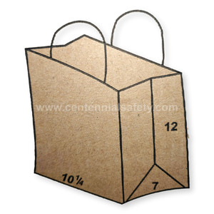 Kraft Brown Paper Bags with Twisted Handles by Life Guard® Kraft Brown Paper Bags with Twisted Handles by Life Guard®