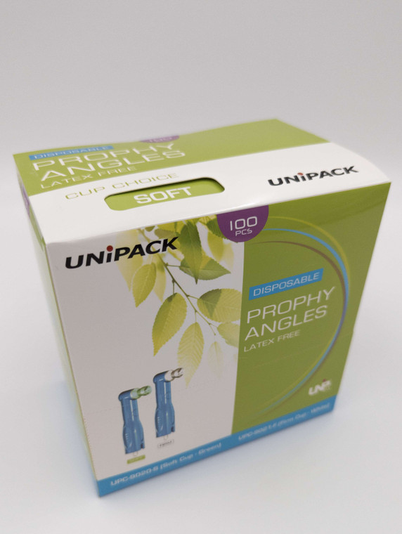 Unipak Prophy Angles, Green Soft Cup, Box
