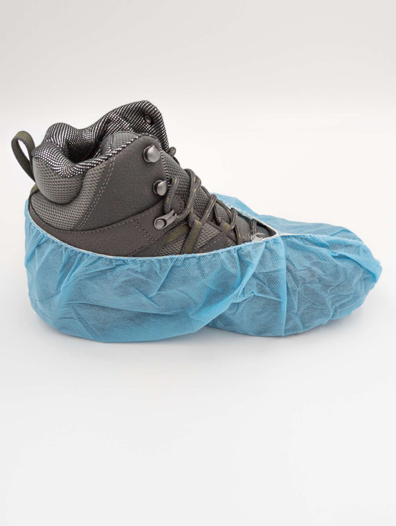 Maytex Blue Non Skid Shoe Covers, Side