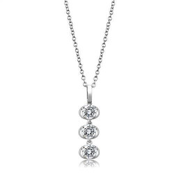 Rhodium 925 Sterling Silver CZ Pendant Necklace | Elegant Everyday Jewelry – Prime Choice Shopping
