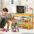 Kids Wooden Toy Workbench with Storage Space and Blackboard