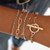 Hollow Chain Design Punk Fashion Vintage Triple Bracelet Set - Golden