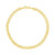 14k Yellow Gold High Polish Textured Fancy Chain Bracelet  (4.00 mm)