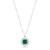 Bella Bridal Pendant in Green