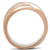 GL209 - IP Rose Gold(Ion Plating) Brass Ring with No Stone