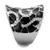 TK1853 - High polished (no plating) Stainless Steel Ring with Top Grade Crystal  in Clear