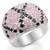 LOS357 - Silver 925 Sterling Silver Ring with AAA Grade CZ  in Multi Color
