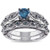 Ring Size: 7 - Oceanika Sapphire Crystal Filigree Ring With Band