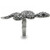 0W282 - Ruthenium Brass Ring with Top Grade Crystal  in Jet