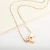 Metal Color: Gold-color - Fashion Tiny Heart Dainty Initial Necklace With Letter Name Choker Neckla