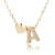 Metal Color: Gold-color - Fashion Tiny Heart Dainty Initial Necklace With Letter Name Choker Neckla