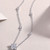 Color: Necklace, Length: 45cm - Sterling Silver Moissanite Pendant Necklace