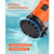 1/2 HP Submersible Trash Pump, 2000 GPH, 120V Cast Iron Submersible Sump Sewage Pump with 2 in Disc
