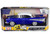 1957 Chevrolet Bel Air Lowrider Candy Blue with White Top "Get Low" Series 1/24 Diecast Model Car b