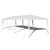 10 x 30 Feet Gazebo Canopy Tent with Connection Stakes and Wind Ropes - Color: White