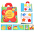 Color: Flowe - Multifunctional flower three-dimensional cloth book baby puzzle book, handle, color 