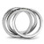 3W1334 - Rhodium Brass Ring with Synthetic Synthetic Glass in Montana