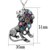 TK1125 - High polished (no plating) Stainless Steel Chain Pendant with Top Grade Crystal  in Multi 