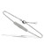 3W068 - Rhodium Brass Bracelet with AAA Grade CZ  in Clear