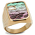 TK2737 - IP Rose Gold(Ion Plating) Stainless Steel Ring with Leather  in Multi Color