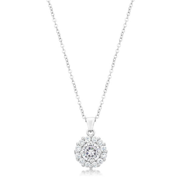 Bella Bridal Pendant in Clear