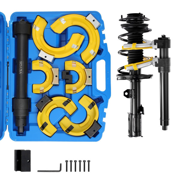 Strut Spring Compressor Set, Macpherson Strut Spring Compressor Kit, Interchangeable Fork Strut Coi
