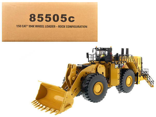 CAT Caterpillar 994K Wheel Loader with Rock Bucket and Operator "Core Classics" Series 1/50 Diecast