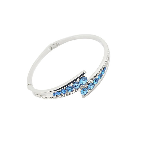 Color: Silver, style: 925silver - Emosa Jewelry Foreign Trade Amazon Adopts Austrian Imported Cryst