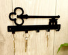 black metal key rack