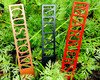 plant marker various colours, metal