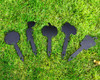5 vegetable plant markers