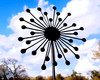 large black allium metal sculpture