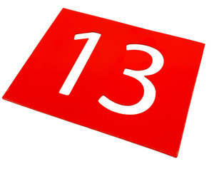 Double number house sign Double number house sign