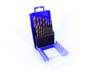 19 Piece Cobalt Drill Bit Set