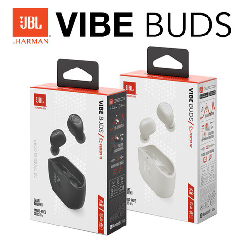 JBL Vibe Buds – Wireless Earbuds, Deep Bass, 20-Hour Battery Life, Comfortable Fit