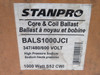 Stanpro BALS1000JCI Core & Coil Ballast 347/480/600V 1.50/1.13/0.90A ! NEW !
