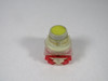 Square D 9001-SKR3YH6 Yellow Push Button 600VAC 1NC USED